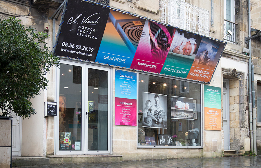 Vitrine de la boutique