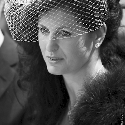 Portrait serré de la mariée reportage mariage