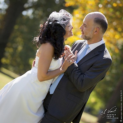 Photo de mariage, photo du couple de marié
