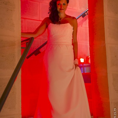 photo de mariage, photo de l'arrivée de la mariée