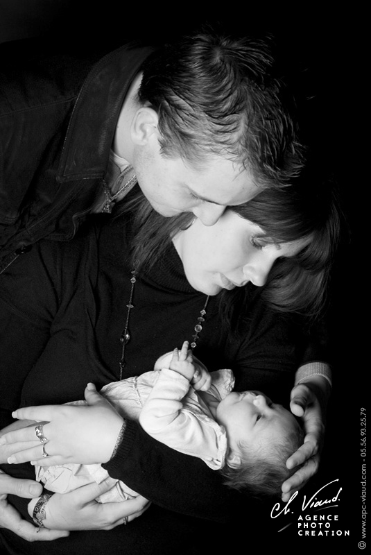 Séance photo studio pour une naissance