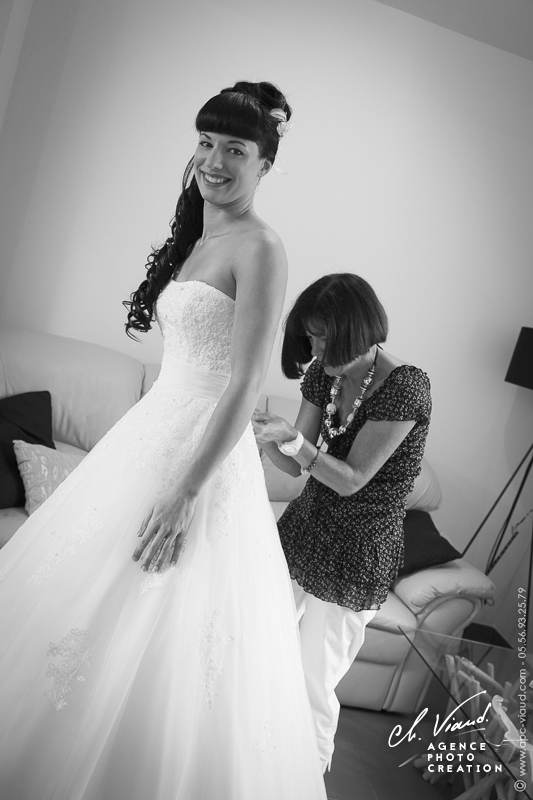 Reportage mariage, photo de la préparation de la mariée