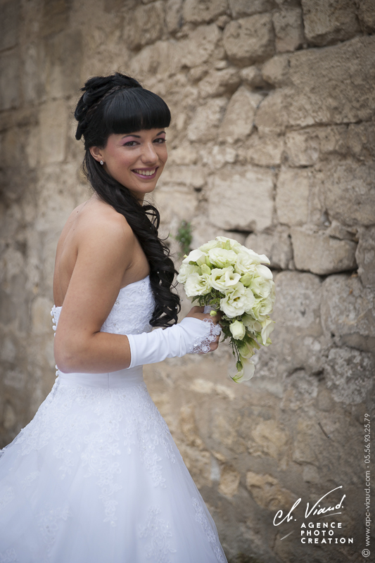 Reportage mariage, portrait de la mariée