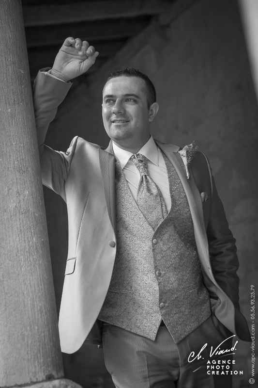 Reportage mariage, portrait du marié