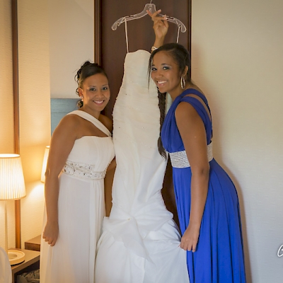 Reportage mariage, photo de la robe de mariée