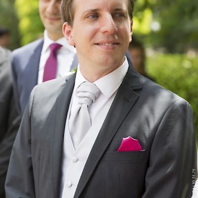 Reportage mariage, portrait du marié