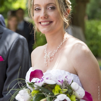Reportage mariage, portrait de la mariée