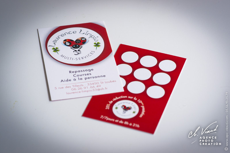 création carte de visite et de fidélité