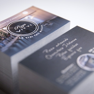 carte de visite personnalisée pour un restaurant italien