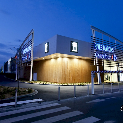 Photo bâtiment extérieur de nuit Bordeaux