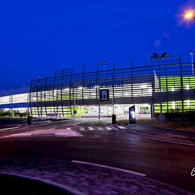 Photo bâtiment extérieur de nuit Bordeaux