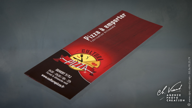 création de menu pour une pizzeria