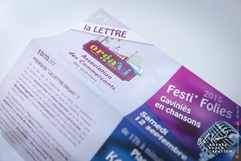 Creation de lettre info pour une association de commerçant