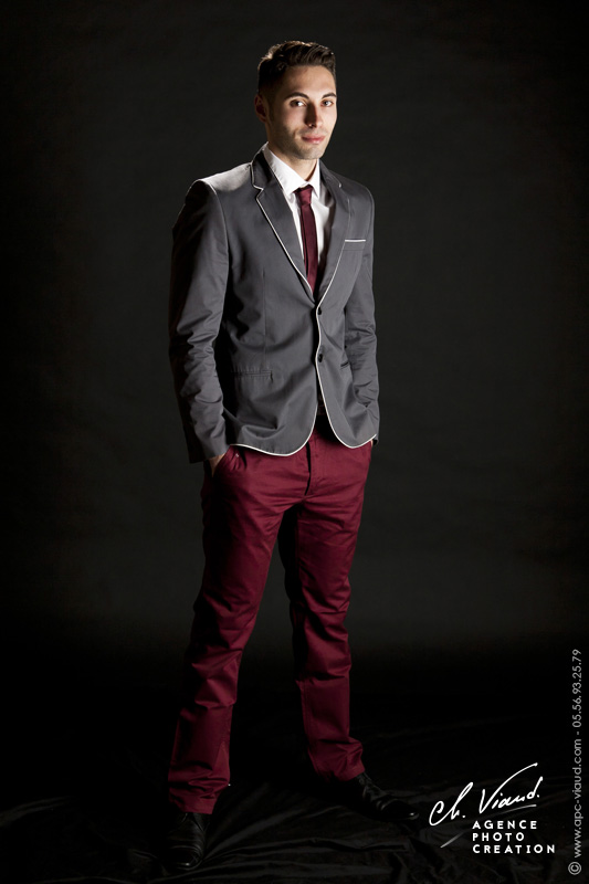 Séance photo en studio pour homme