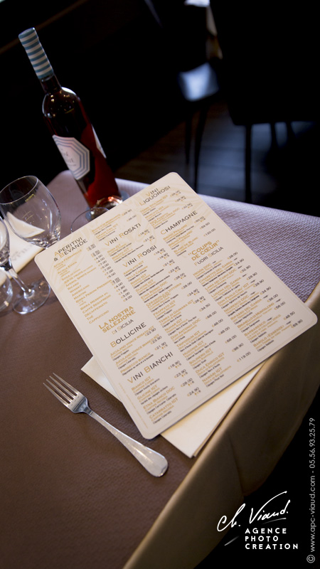 Création d'un menu pour un restaurant