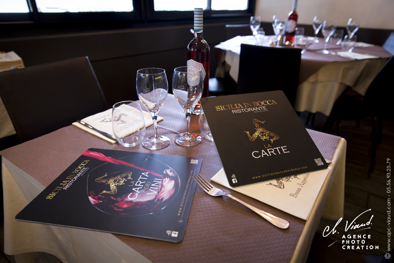 Création d'une carte des vins et d'un menu pour un restaurant
