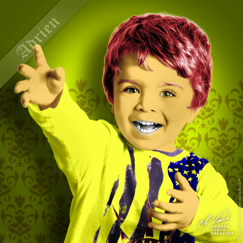 Portrait personalisé façon Andy Warhol