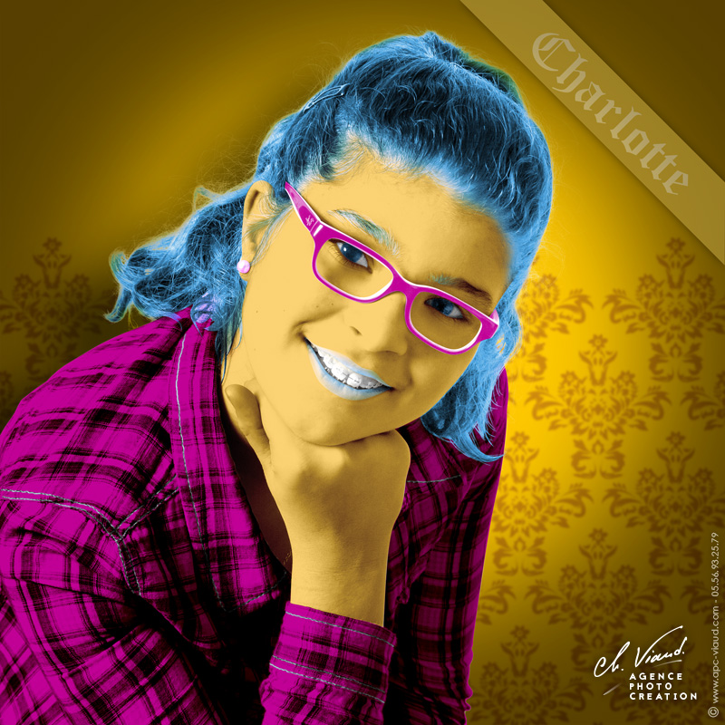 Portrait personalisé façon Andy Warhol