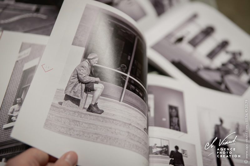 Création et mise en page d'un catalogue de présentation pour le photographe auteur Ange Perez et son exposotion humaniste