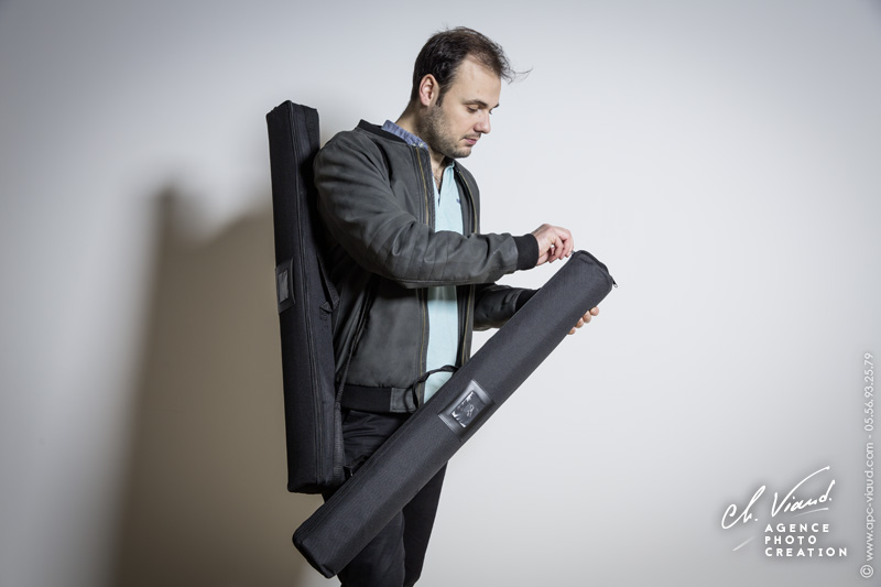 presentation du système de roll-up facile à transporter