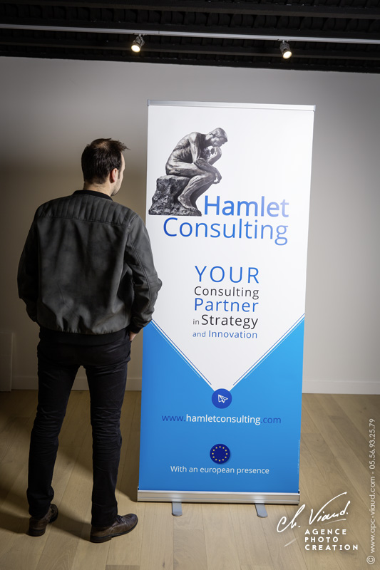 Mise en page de deux kakemonos pour un stand