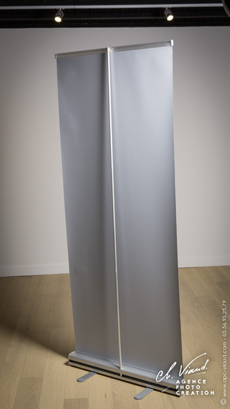 Présentation du dos du roll-up