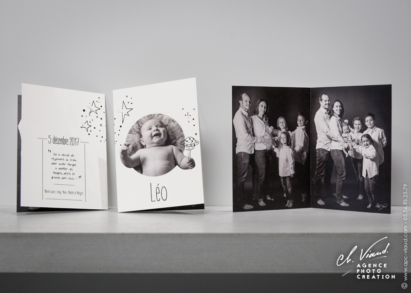 Séance photo et création  d'un Faire-part de naissance