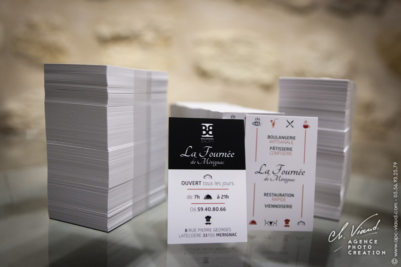 Création carte de visite pour une boulangerie