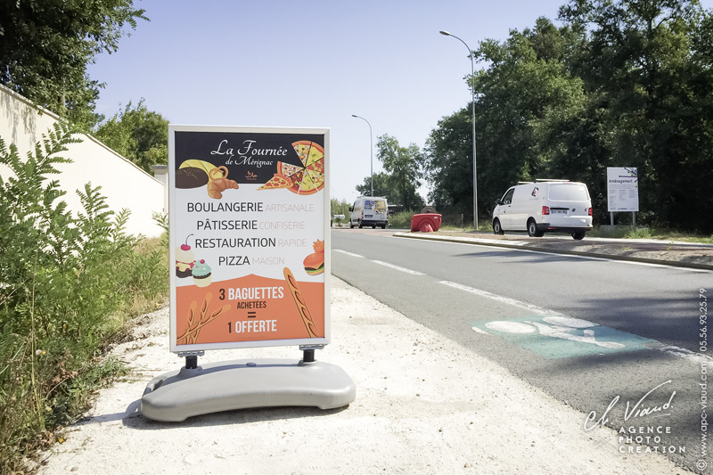 Création et impression d'un stop trottoir pour une boulangerie