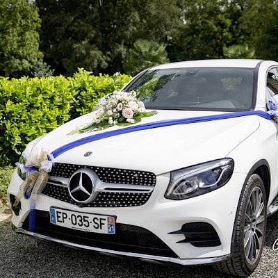 Reportage mariage, Photo de la voiture des mariés