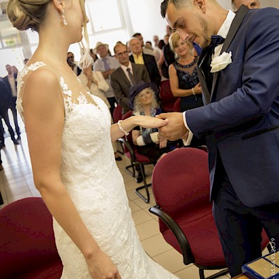 Reportage mariage, photo de passage des alliances