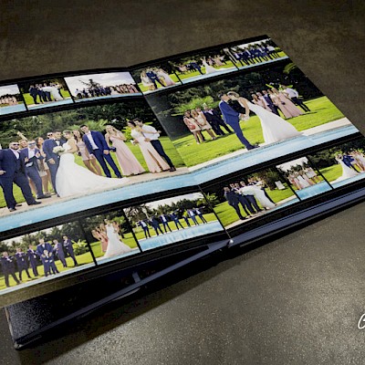 Reportage mariage, mise en page numérique de l'album souvenir