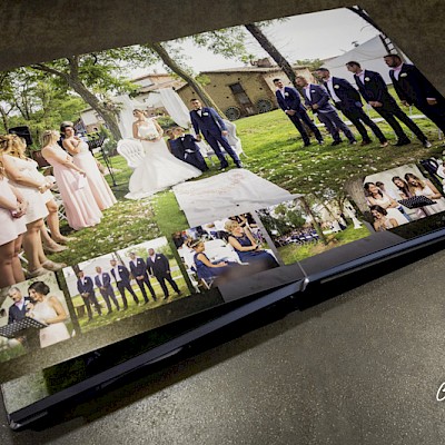 Reportage mariage, mise en page numérique de l'album souvenir