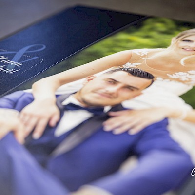 Reportage mariage, mise en page numérique de l'album souvenir