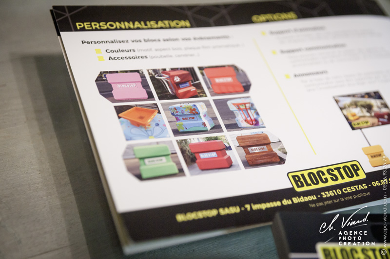 Création de mise en page originale pour une plaquette de présentation