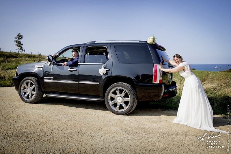 Reportage mariage, photo de couple fun