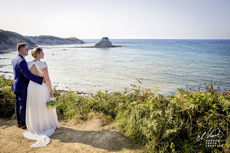 Reportage mariage, photo de couple panorama
