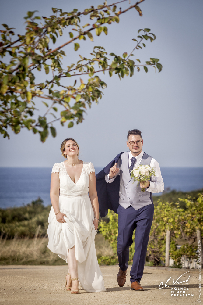 Reportage mariage, photo de couple fun