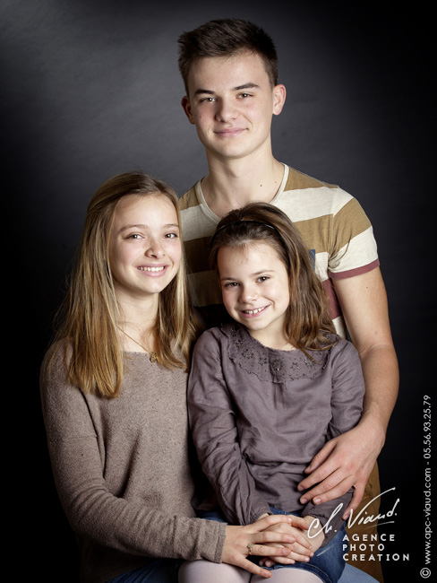 Shooting photo pour trois frère et soeurs
