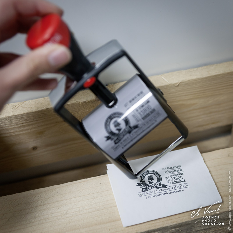 creation de tampon pour une boucherie