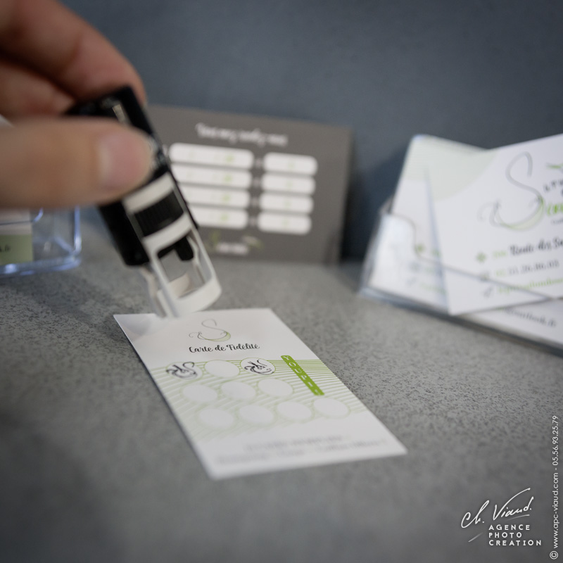 Carte de fidélité personnalisée salon de coiffure