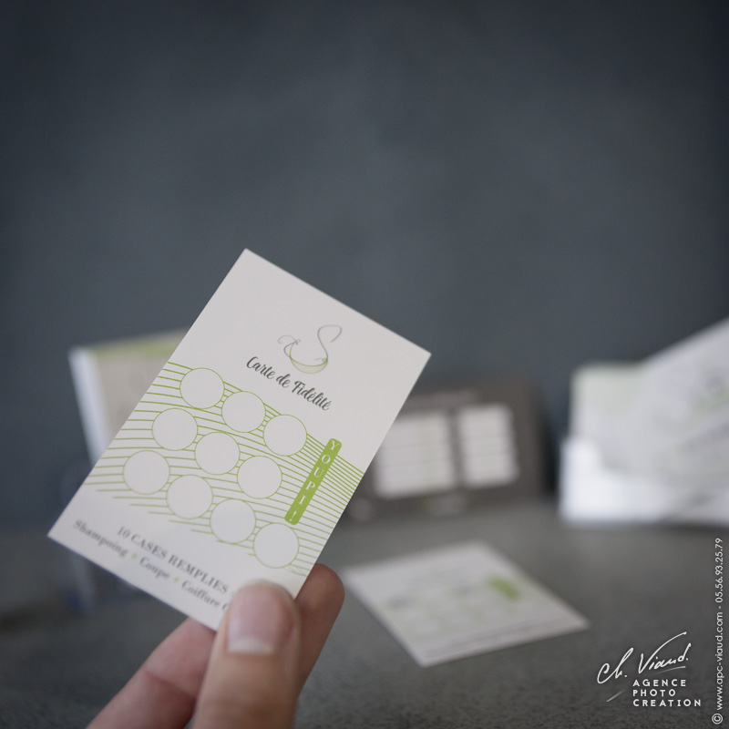 Création personnalisée carte fidélité salon de coiffure