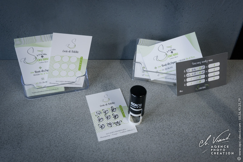 Création carte de visite salon de coiffure